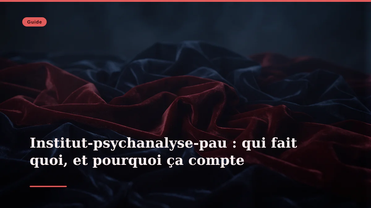 Institut-psychanalyse-pau : qui fait quoi, et pourquoi ça compte